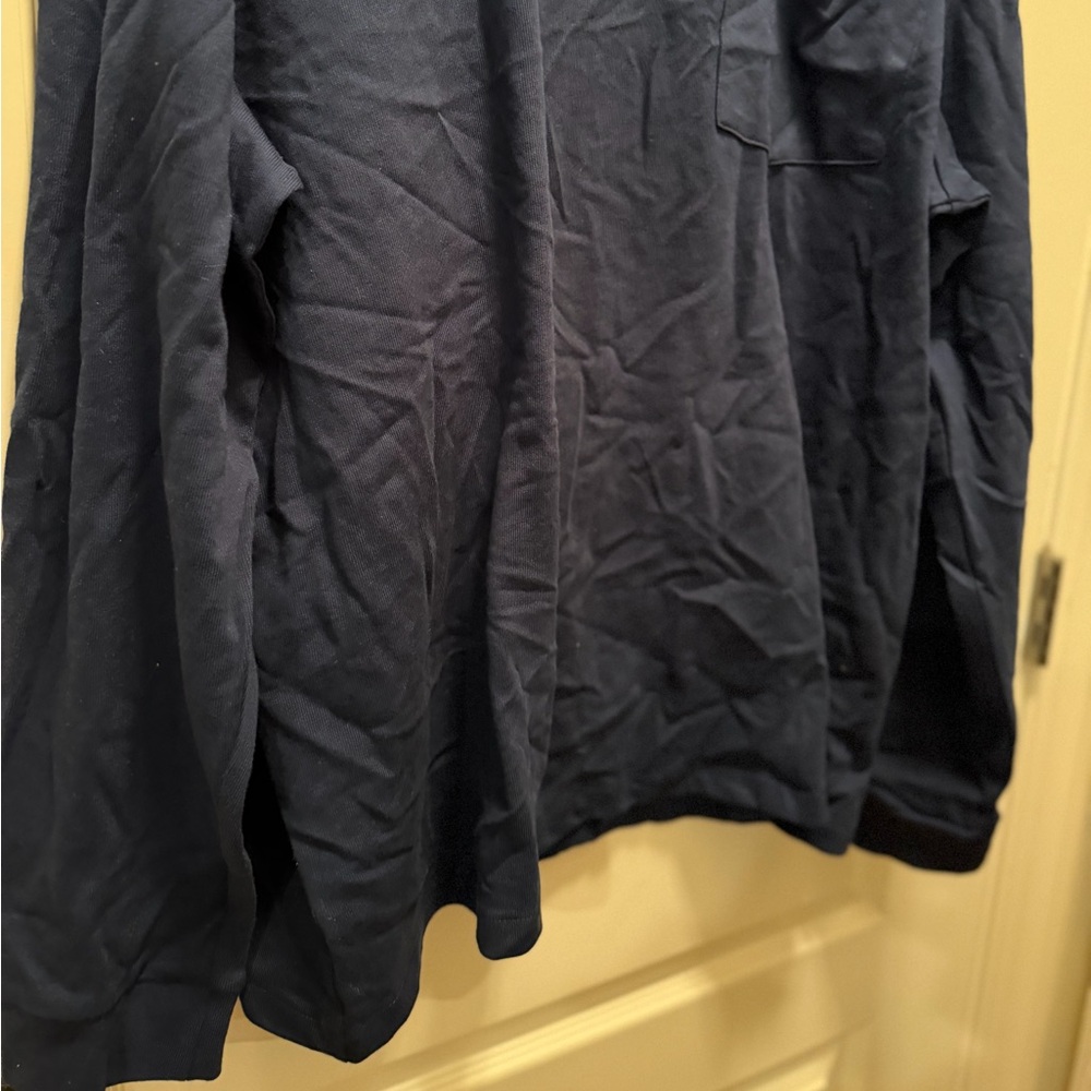 🐣NWOT Sonoma Men's Deep Blue Long Sleeve Tee - Picture 5 of 7
